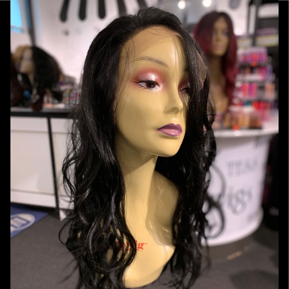 Full lace wig 2020 wig long loose waves black main image 4